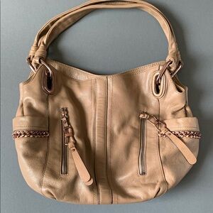 B.Makowsky Tan Leather Women's Bag